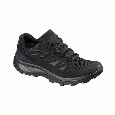 Női Salomon OUTLINE GORE-TEX Túracipő SA6852307 Fekete